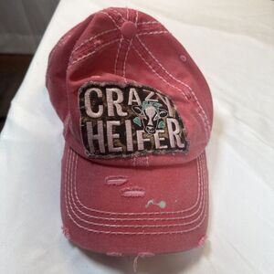 Kbethos Vintage Distressed Hat Crazy Heifer Preowned
